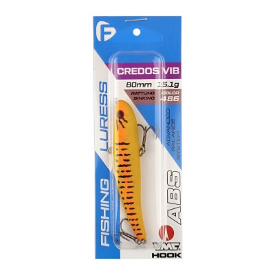 F-FISHING Воблер Credos Vib 80S 80мм 15.1г 486 Тонущий