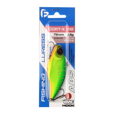F-FISHING Воблер Cort-X VIB 75S 75мм 15г F104 Тонущий F-FISHING Воблер Cort-X VIB 75S 75мм 15г F104 Тонущий