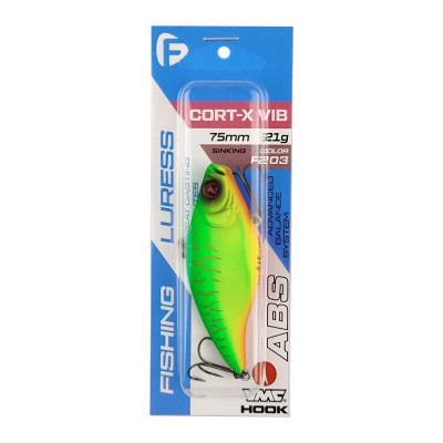 F-FISHING Воблер Cort-X VIB 75S 75мм 21г F203 Тонущий