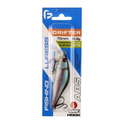 F-FISHING Воблер Drifter 70мм 8.3г 0.3-1.0м 475 Суспендр