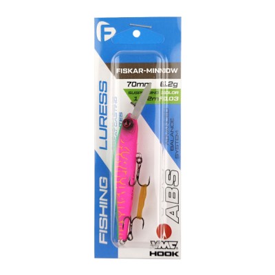 F-FISHING Воблер Fiskar Minnow 70DR-SP 70мм 6.2г 1.2-2.0м F103 Суспендр