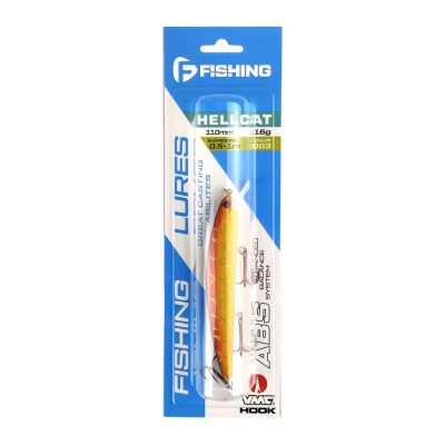 F-FISHING Воблер Hellcat 110SP 110мм 16г 0.5-1.0м 003 Суспендр