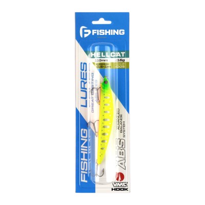 F-FISHING Воблер Hellcat 110SP 110мм 16г 0.5-1.0м 005 Суспендр