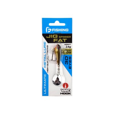 F-FISHING Блесна Jig Spinner Fat 14г цвет 09