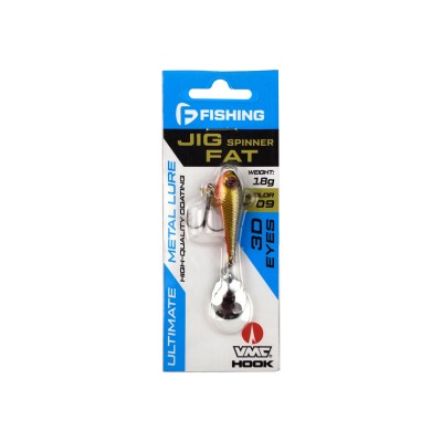 F-FISHING Блесна Jig Spinner Fat 18г цвет 09