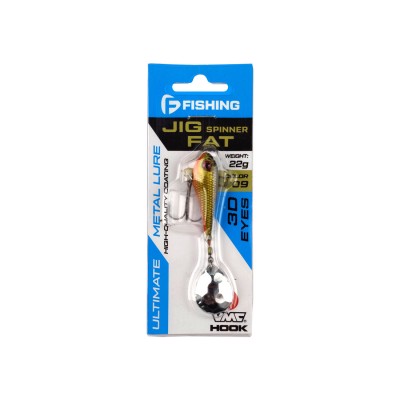 F-FISHING Блесна Jig Spinner Fat 22г цвет 09