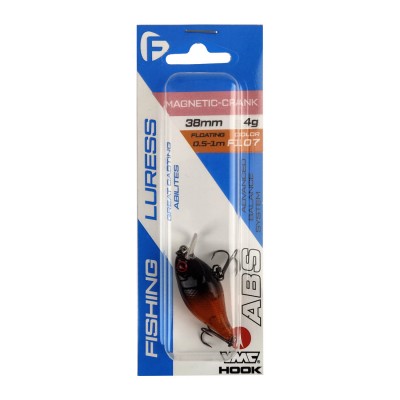 FLAGMAN Воблер Magnetic Crank 38F 38мм 4г 0.5-1.0м F107 Плавающий