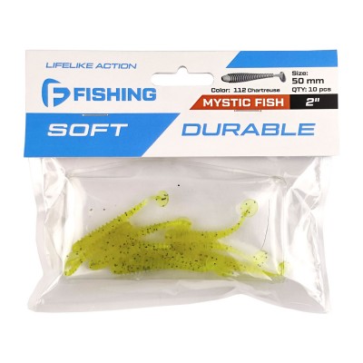 F-FISHING Виброхвост Mystic Fish 2" #112 Chartres 5см 10шт