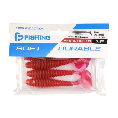 F-FISHING Виброхвост Mystic Fish Fat 3.8" #110 Glamour 9.5см 4шт F-FISHING Виброхвост Mystic Fish Fat 3.8" #110 Glamour 9.5см 4шт