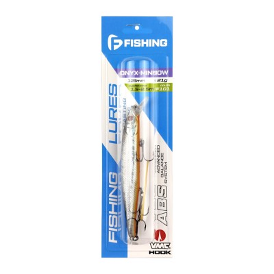 F-FISHING Воблер Onyx Minnow 128SP 128мм 21г F101 Суспендр