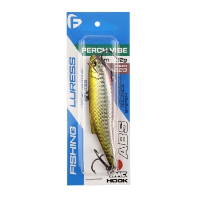 F-FISHING Воблер Perch Vibe 90мм 32г A223 Тонущий