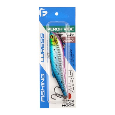 F-FISHING Воблер Perch Vibe 90мм 32г A390 Тонущий