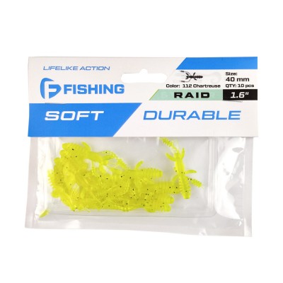 FLAGMAN Мягкая приманка Raid 1.6" #112 Chartreuse 4см 10шт FLAGMAN Мягкая приманка Raid 1.6" #112 Chartreuse 4см 10шт