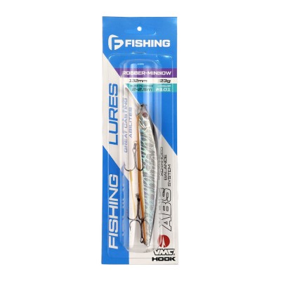 F-FISHING Воблер Robber Minnow 132MR-SF 132мм 2.0-2.5м 23г F101 Медленно всплывающий