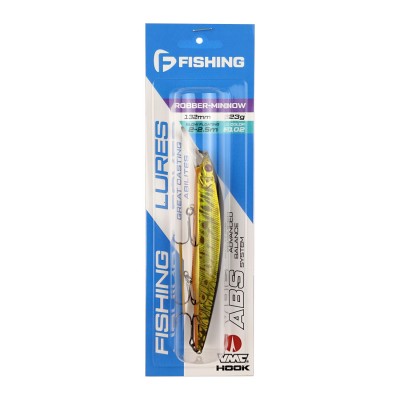 F-FISHING Воблер Robber Minnow 132MR-SF 132мм 2.0-2.5м 23г F102 Медленно всплывающий