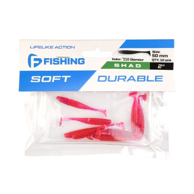 F-FISHING Виброхвост Shad 2" #110 Glamour 5см 10шт F-FISHING Виброхвост Shad 2" #110 Glamour 5см 10шт