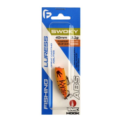 F-FISHING Воблер Swoky 40F 40мм 3.1г 486 Плавающий F-FISHING Воблер Swoky 40F 40мм 3.1г 486 Плавающий