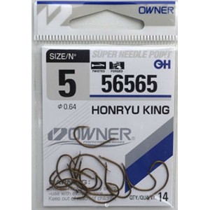 OWNER Крючок Honryu King dark brown №1 10шт