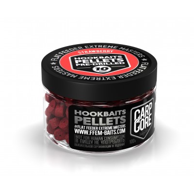 FFEM Пеллетс насадочный Hookbaits Pellets Strawberry 10мм