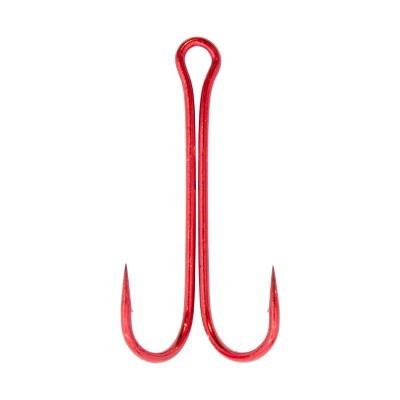 FLAGMAN Крючок двойной Double Hook Long SS Red №1/0 3шт