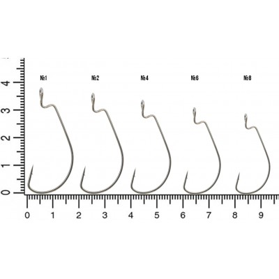 FLAGMAN Крючок Wide Range Worm Big Eye №6 10шт