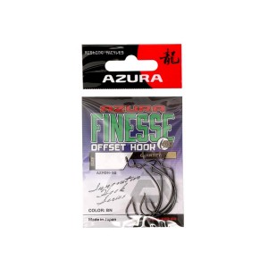 AZURA Крючок Finesse Offset Hook №1/0 5шт