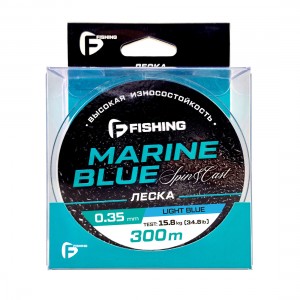 F-FISHING Леска Marine Blue Spin 300м 0,35мм 15,8кг/34,8lb