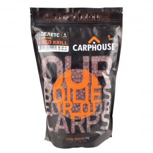 CARP-HOUSE Пелетс Red Krill 6мм 1кг