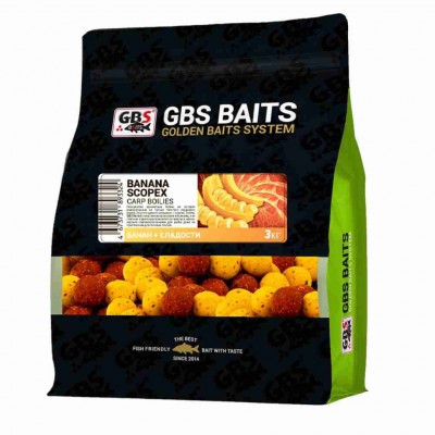 GBS Бойлы Банан Сладости 3кг 20мм