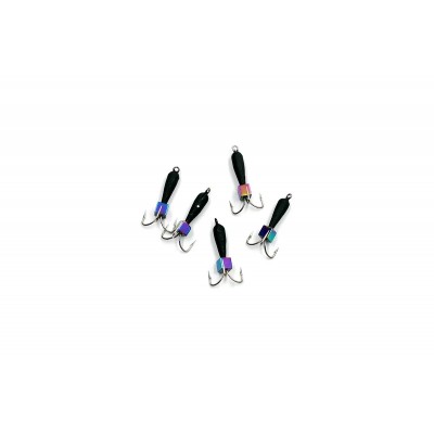 ЯМАН Мормышка Черт с петлей вольф. безнасадочная d2мм 0,5г кубик хамелеон