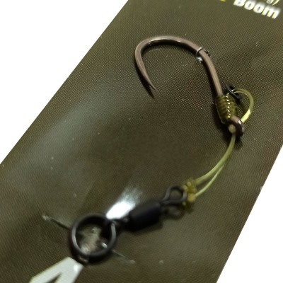 KORDA Поводок готовый Hinge Rig Mouth Trap 25lb IQ-2 20lb Choddy Barbless №4