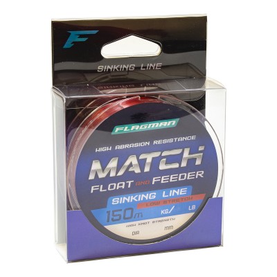 FLAGMAN Леска Match and Feeder Sinking Line 150м 0,185мм