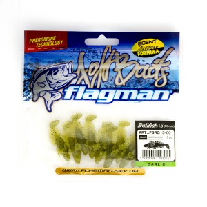 FLAGMAN Виброхвост Bullfish 1.5" #001 Watermelon 3.5см 10шт