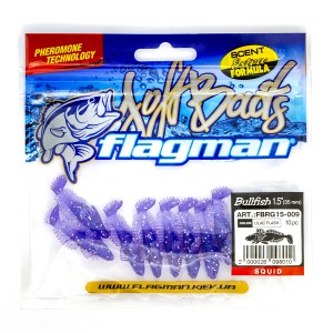 FLAGMAN Виброхвост Bullfish 1.5" #009 Lilac flash 3.5см 10шт