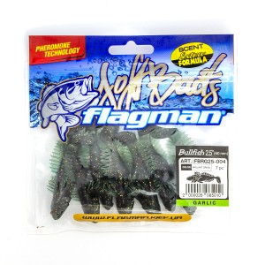 FLAGMAN Виброхвост Bullfish 2.5" #004 Brilliant green 6см 7шт