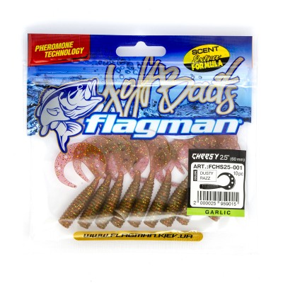 FLAGMAN Твистер Cheesy 2,5" Dusty razz 6,4см 10шт