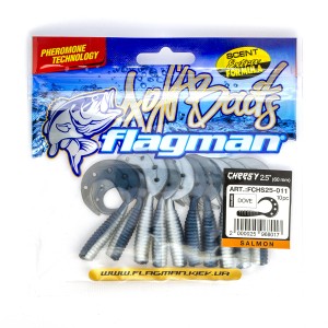 FLAGMAN Твистер Cheesy 2.5" Dove 6.4см 10шт