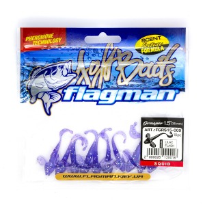 FLAGMAN Виброхвост Grasper 1.5" #009 Lilac Flash 4см 10шт