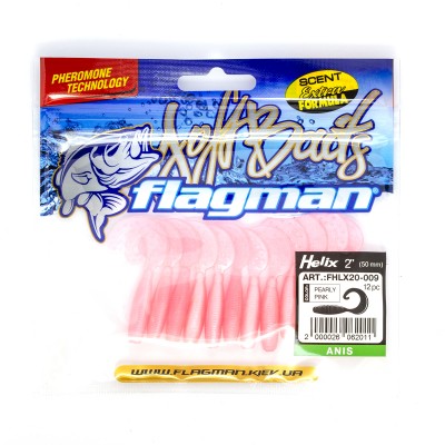 FLAGMAN Твистер Helix 2" #009 Pearly pink 5см 12шт