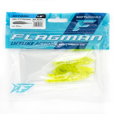 FLAGMAN Слаг Hitomi 1,6" #112 Chartreuse 4см 12шт