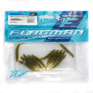 FLAGMAN Слаг Hitomi 1.6" #120 Green Pumpkin 4см 12шт