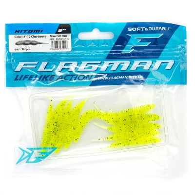 FLAGMAN Слаг Hitomi 2" #112 Chartreuse 5см 10шт