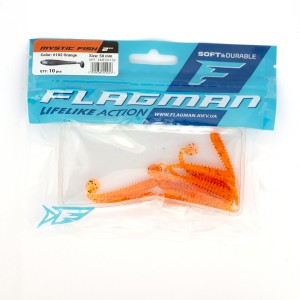 FLAGMAN Виброхвост Mystic Fish 2" #102 Orange 5см 10шт