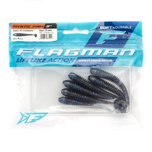 FLAGMAN Виброхвост Mystic Fish 3" #114 Electric 7.5см 6шт