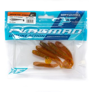 FLAGMAN Виброхвост Mystic Fish 3" #119 Caramel 7.5см 5шт