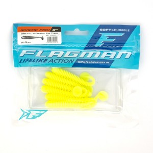 FLAGMAN Виброхвост Mystic Fish 3" #127 Lime Chartreuse 7.5см 5шт