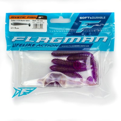 FLAGMAN Виброхвост Mystic Fish 3" #130 Mistic Spice 7,5см 6шт