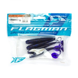 FLAGMAN Виброхвост Mystic Fish 4" #105 Violet 10см 4шт