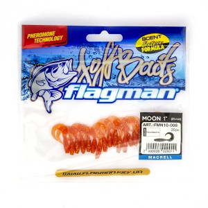 FLAGMAN Твистер Moon 1" #008 Bloodworm 2.5см 20шт