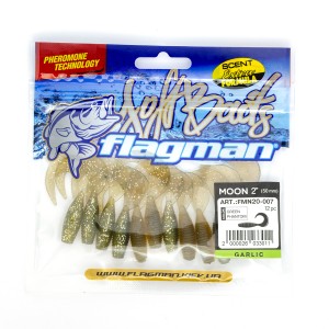 FLAGMAN Твистер Moon 2" #007 Green phantom 5см 12шт